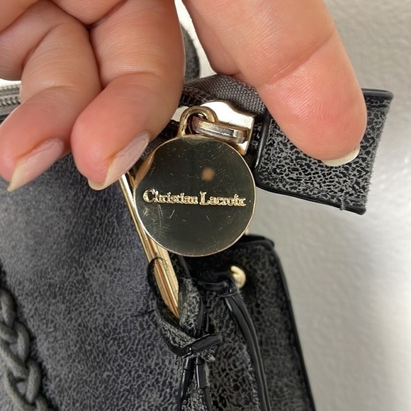 Christian Lacroix Grey Hobo Style Purse - Picture 6 of 16